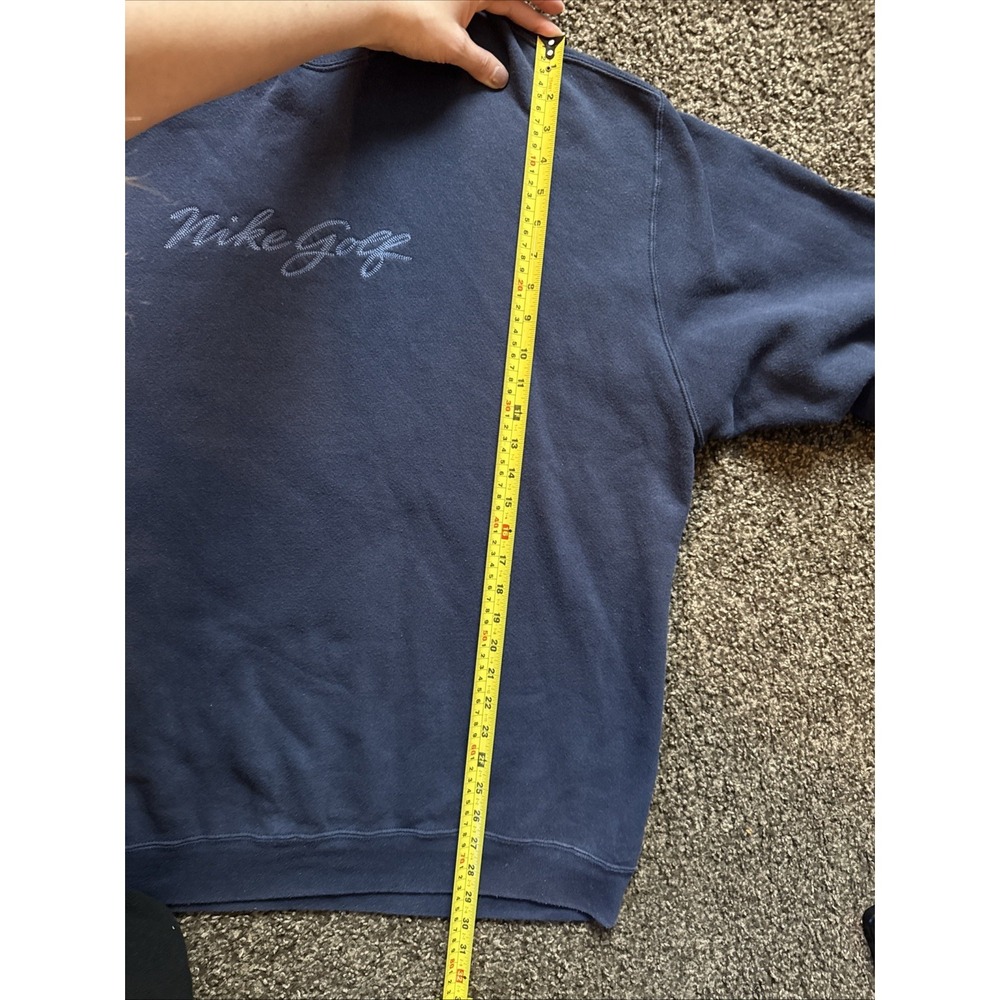 Vintage Nike Golf Navy Sweatshirt Mens Size XXL Embroidered Crewneck Pullover - Picture 4 of 11